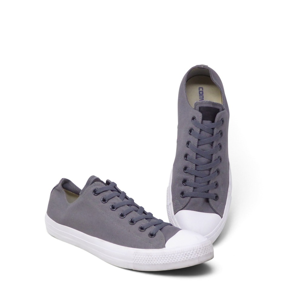 Converse Mens Chuck Taylor All Star Low Top Grey Sneakers 13